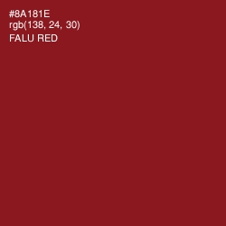 #8A181E - Falu Red Color Image